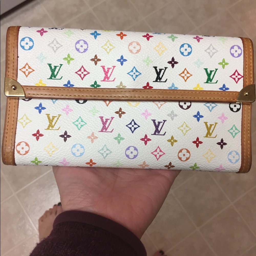 Louis Vuitton multi color wallet